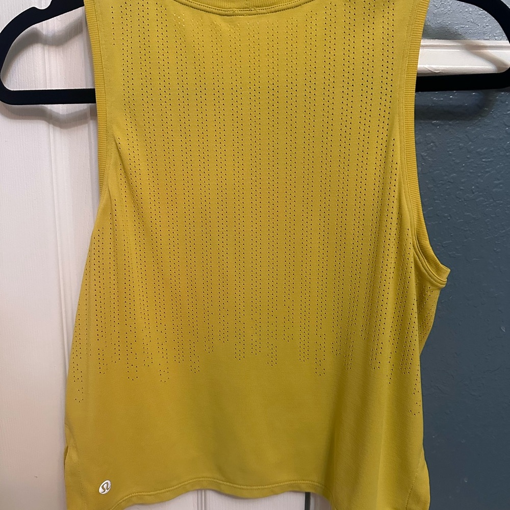 lululemon athletica Mustard Yellow Tank Top